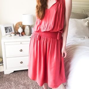 Elan Boutique Hot Pink Midi Dress